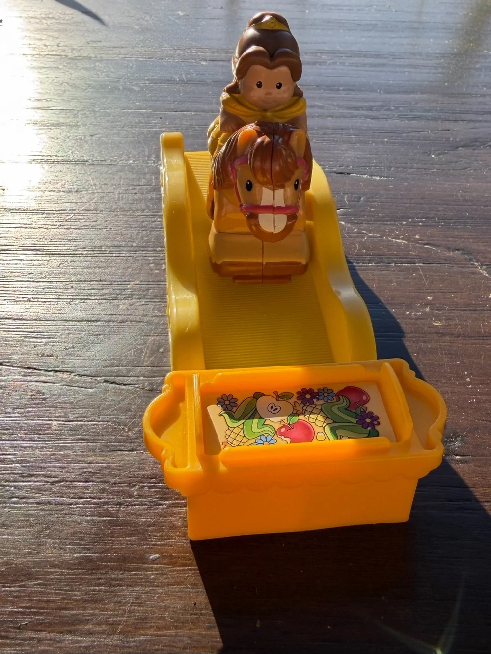 Little People Disney Princess Klip Klops Belle figure through and ramp - Picture 1 of 10